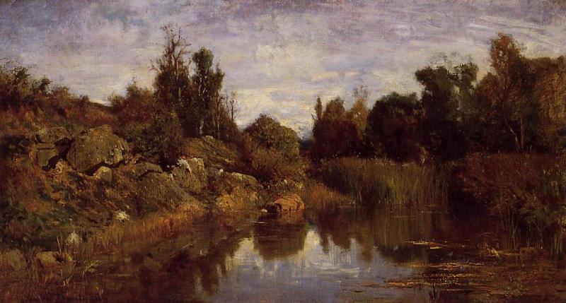 Charles-Francois Daubigny The Water's Edge oil painting picture